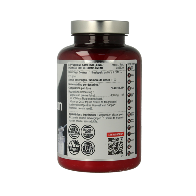 Lucovitaal Magnesium citrate 400mg powder 250 Gram