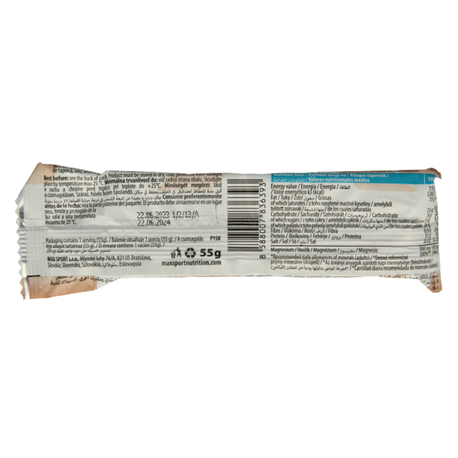 Max Sport Protein infinity barrita chocolate-avellana 55 gramos