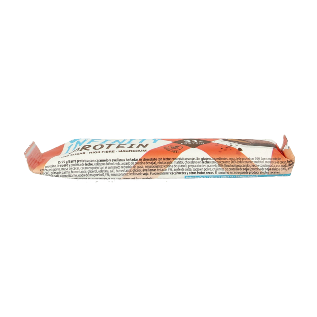 Barre protéinée Max Sport Protein Infinity chocolat-noisette 55 g