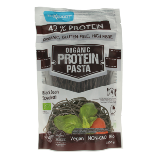 Max Sport Makaron białkowy spaghetti z czarnej fasoli bio 200 gramów