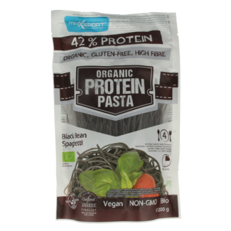 Max Sport Pasta proteica de espaguetis de judía negra bio 200 Gramos