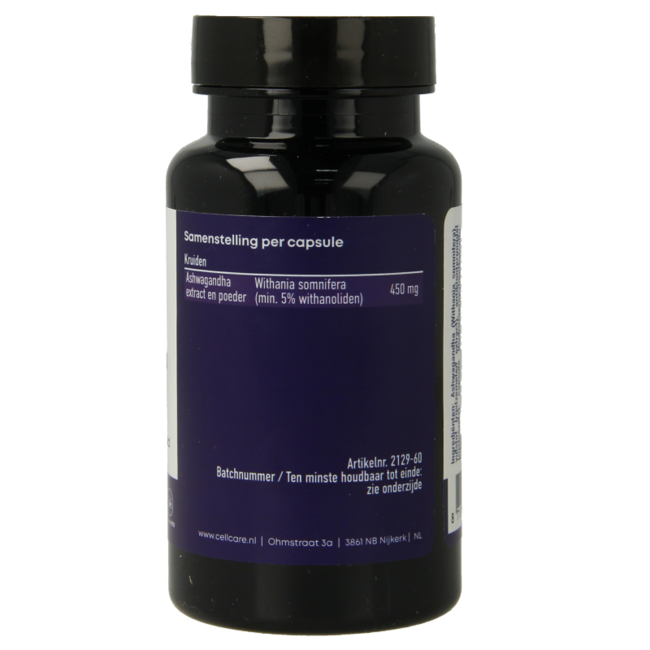 Ashwagandha 450mg 60 Cápsulas
