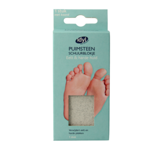 Idyl Pumice stone scrubbing block for calluses & rough skin 1 Piece