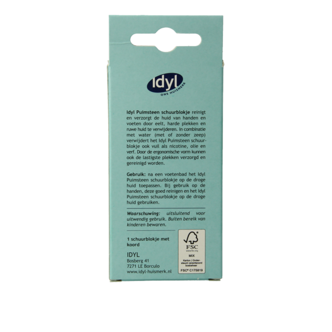 Bloc de ponçage en pierre ponce callosités et peaux rugueuses 1 pièce