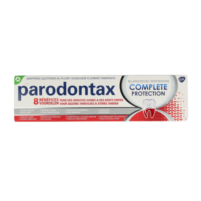 Parodontax Complete protection whitening tandpasta 75 Milliliter
