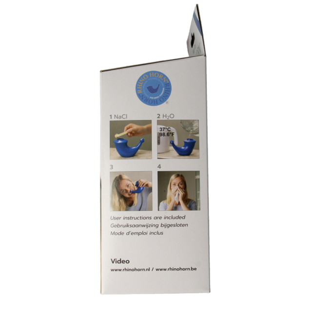 Rhino Horn Nasal Irrigator Blue 1 Piece