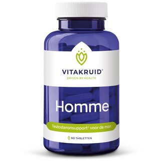 Vitakruid Homme con Ashwagandha, Fenogreco, Shilajit y Damiana, 60 comprimidos