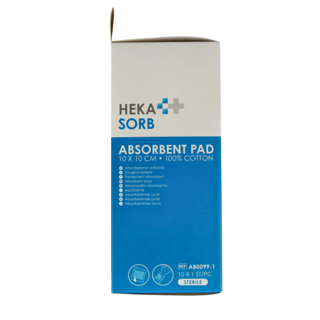 Sterile absorbent dressing 10 x 10cm - 10 Pieces