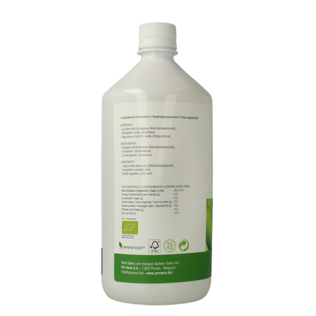 Zumo de aloe vera Vera Sana sin pulpa 1 litro