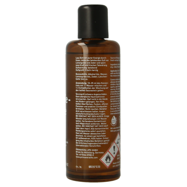 Primavera Saunatherapie Energiequelle bio 100 Milliliter