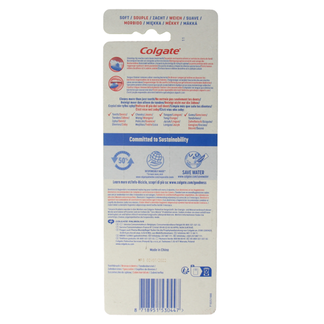 Cepillo de dientes Colgate Extra Clean suave, 4 unidades