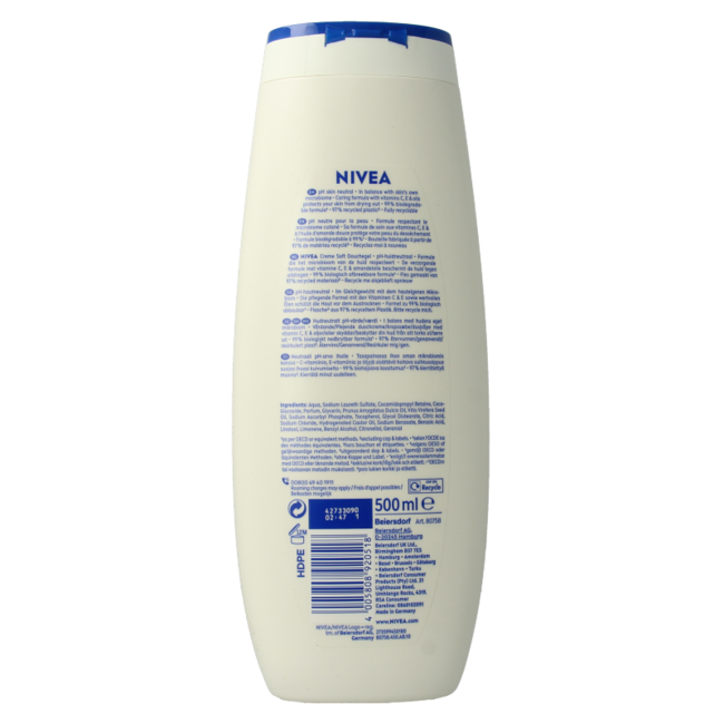 Crema de ducha Soft 500 mililitros