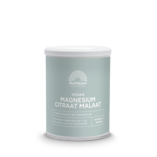 Mattisson Mattisson Magnesium Citrate Malate with Active Vitamin B6 125g