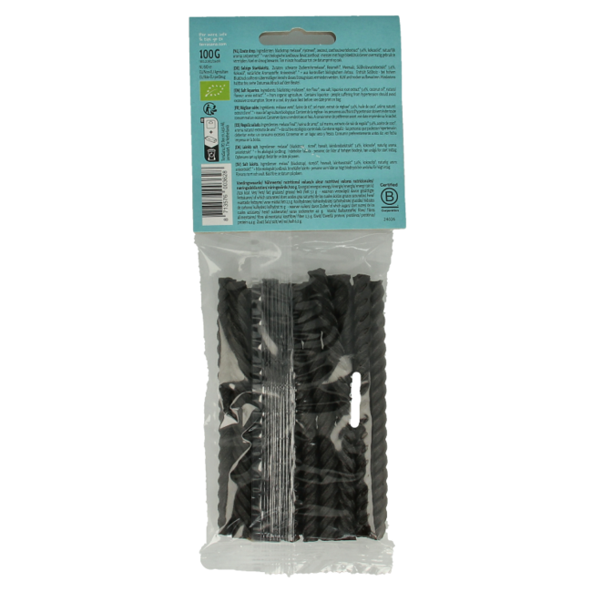 TerraSana Organic Salted Liquorice Twist Cables 100g