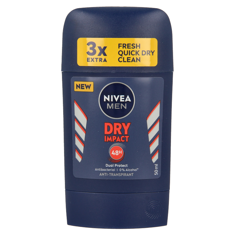 Nivea Men desodorante dry stick impact 50 mililitros