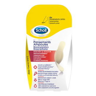 Scholl Scholl Blister Plaster toes 6 Pieces