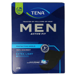 Tena Męskie wkładki Active Fit Extra Light, 14 sztuk