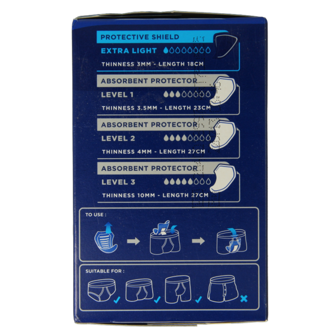 TENA Men Active Fit Protective Shield Extra Light 14 Pack