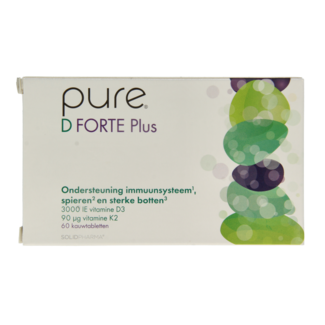 Pure Pure D forte plus 60 comprimidos masticables