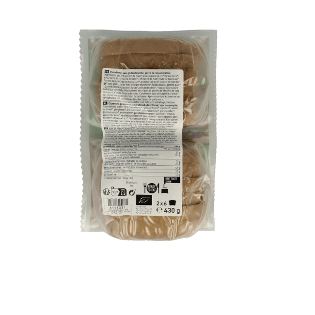 Schnitzer Bread'n toast dark bio sans gluten 430 g