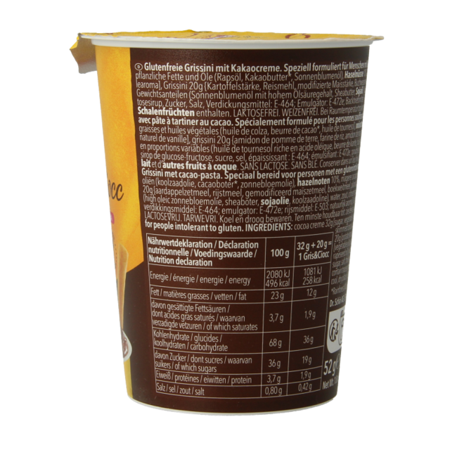 Schar Milly Grissini e Stick al Cioccolato Senza Glutine 52 Grammi