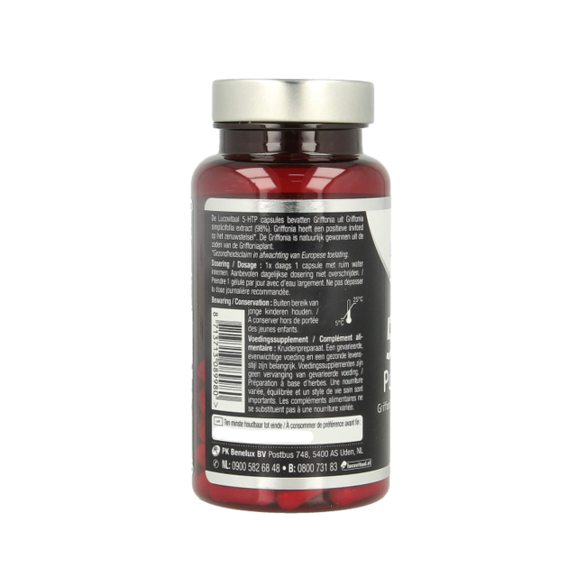 Lucovitaal 5-HTP czysty 250mg wegański 60 Kapsułek