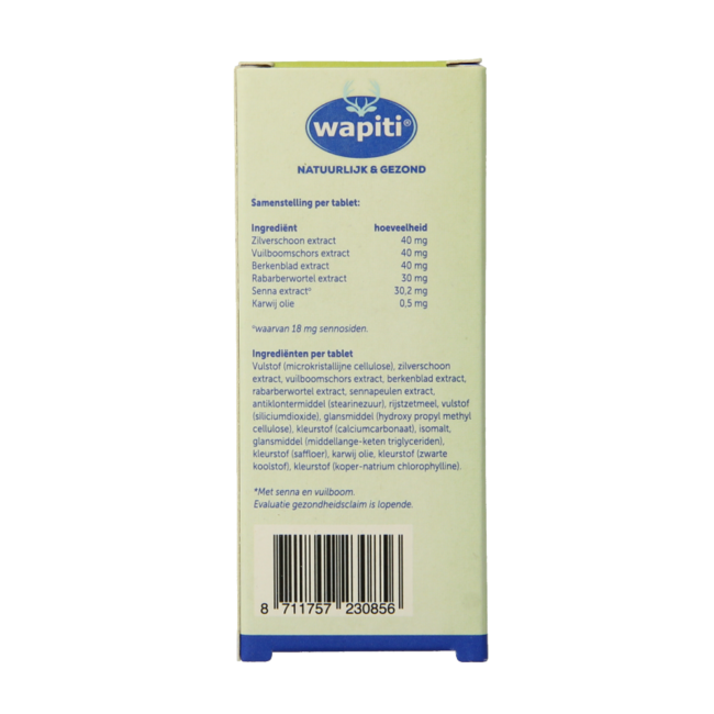 Wapiti Darmfunctie complex 20 comprimidos