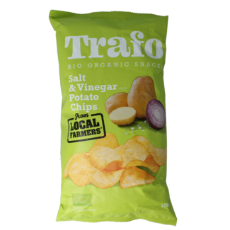 Trafo Trafo organic hand-cooked salt and vinegar crisps 125g