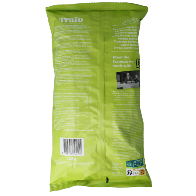 Trafo Chips handcooked salt & vinegar bio 125 Gramm