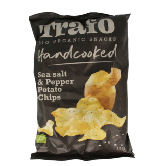 Trafo Trafo Chips cocinadas a mano sal marina y pimienta bio 125 gramos
