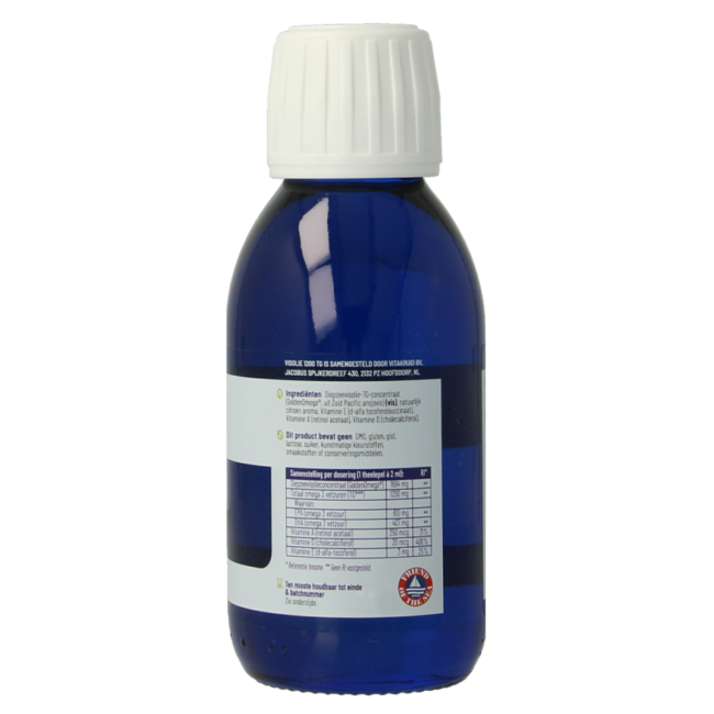 Fish Oil 1200 Liquid Triglycerides with A, D & E 125 Millilitres