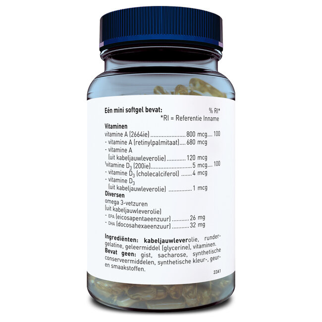 Aceite de hígado de bacalao 90 cápsulas blandas