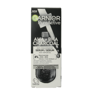 Garnier Garnier PureActive AHA + BHA siero al carbone 30 Millilitri