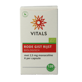 Vitals Organic Red Yeast Rice 120 Capsules