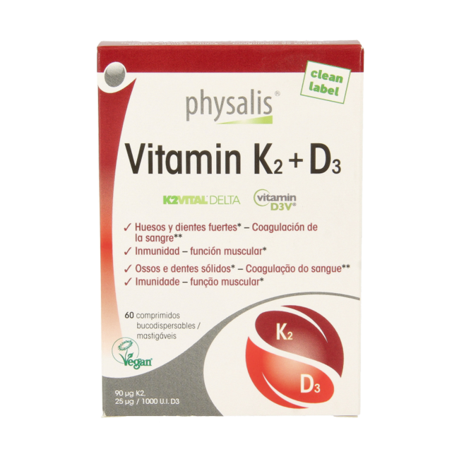 Vitamin K2 + D3 60 Tabletten