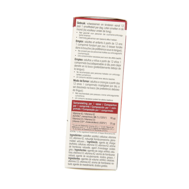 Vitamine K2 + D3 60 Tabletten