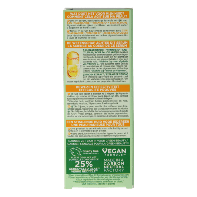 Garnier SkinActiv VitC siero anti-macchie 30 Millilitri
