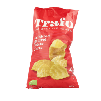 Trafo Patatas fritas onduladas saladas bio 125 gramos