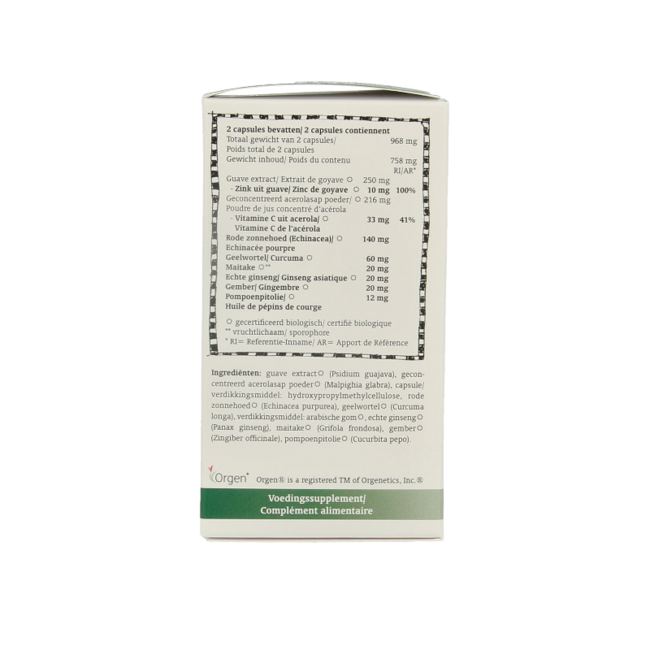 Organic Zinc Complex 60 Vegetarian Capsules