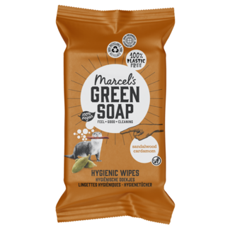 Marcel's Green Soap Lingettes nettoyantes Marcel's Green Soap santal et cardamome - 60 pièces