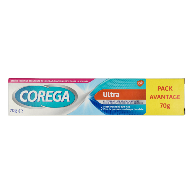 Corega Ultra crema fijadora para prótesis dentales 70 g
