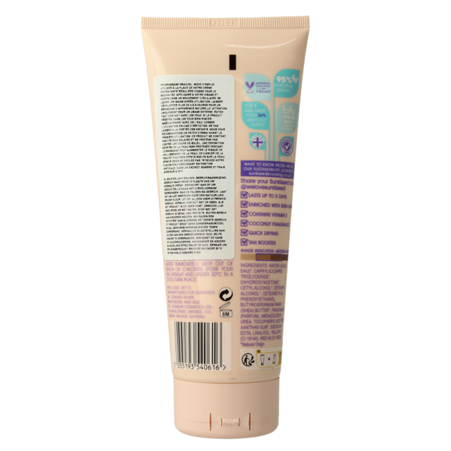 Sunkissed Gradual tan medium dark 200 mililitros