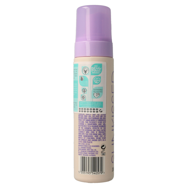 Sunkissed Self tan mousse dark 200 mililitros