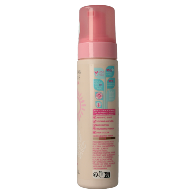 Sunkissed Self Tan Mousse Medium 200ml