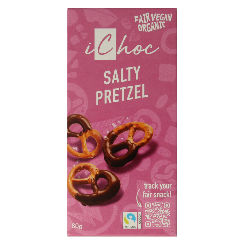 Ichoc Salty Pretzel Biologico 80 Grammi