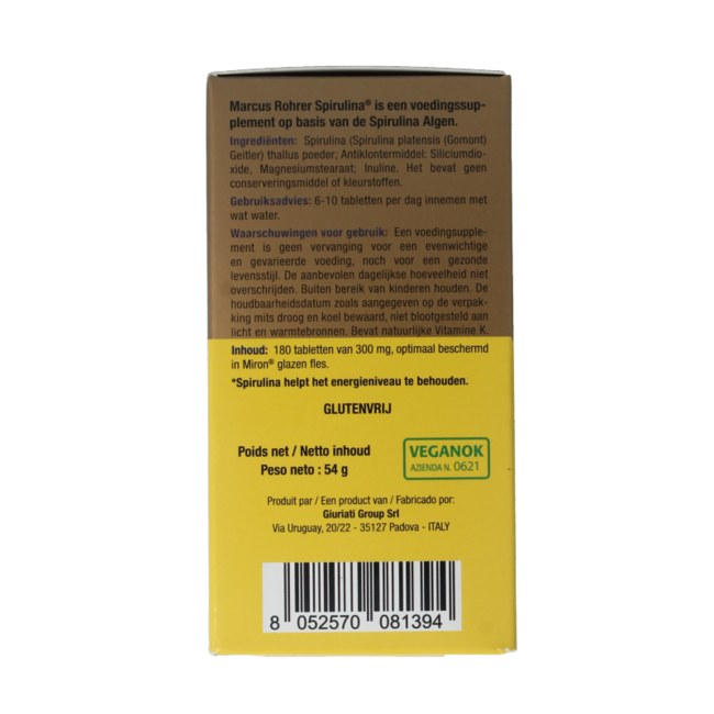 Marcus Rohrer Spirulina 180 Tabletten