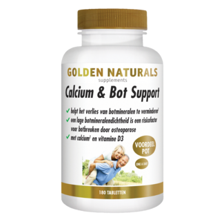 Golden Naturals Calcium & bot support 180 Comprimidos