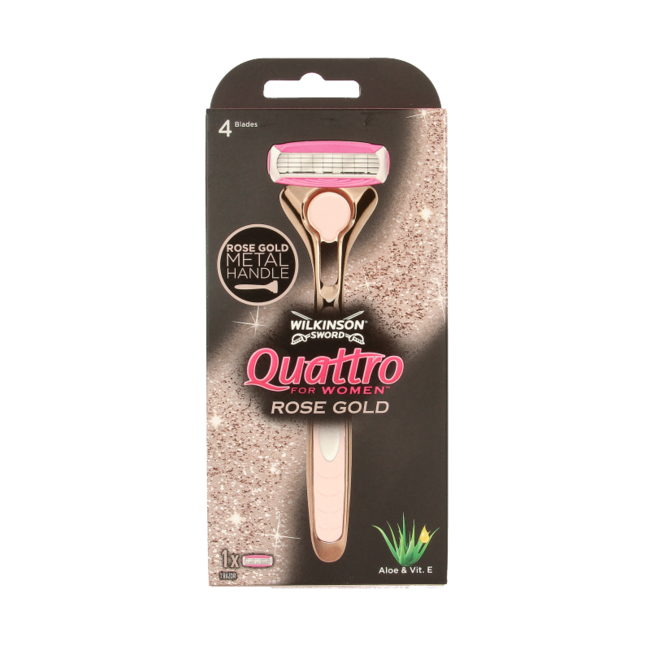 Wilkinson Quattro razor women vintage rose gold 1 Piece