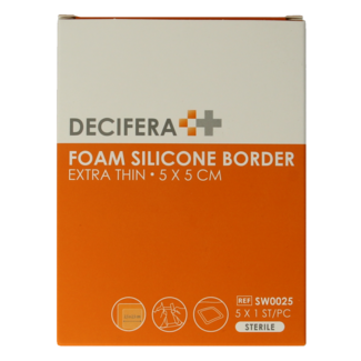 Decifera Decifera Foam border 5 x 5cm 5 Stuks