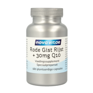 Nova Vitae Nova Vitae Rode gist rijst + 30mg Q10 180 Vegetarische capsules